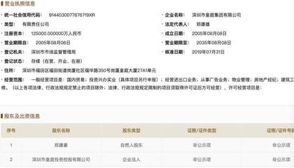 皇庭集團退出重慶皇庭珠寶公司 部分股權(quán)出質(zhì)中植系